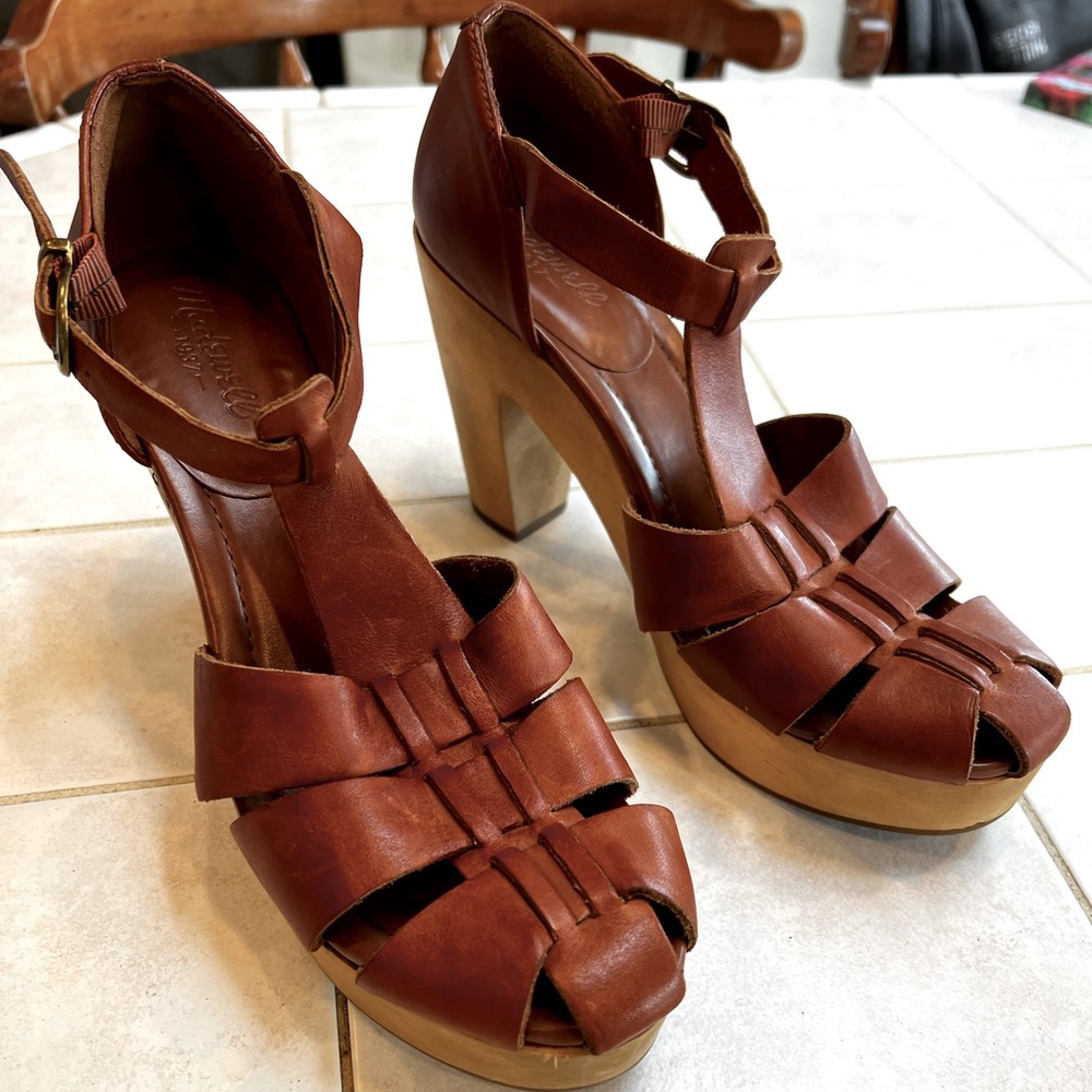 Madewell Wood Platform Sandals